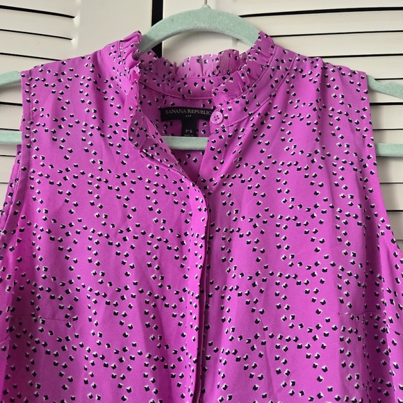 Banana Republic Women Sleeveless Blouse Lavender Size P/S #028 - Picture 3 of 6